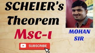 SCHEIERS THEOREM Proof with easy method by Mohan sir [upl. by Drawets]