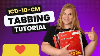 How to Tab Your ICD10CM Book  Medical Coding Tabbing Demonstration [upl. by Oirifrop]