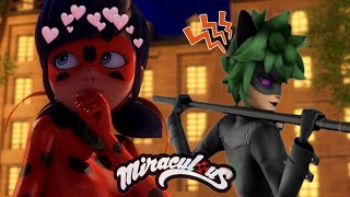 Ladybug se enamora de ClawNoir 🙀💚 Parodia de Ladybug temporada 6 [upl. by Enitnemelc]