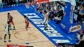 CRUNCHTIME  Alabamas point guard makes a bigtime reverse scoop shot against Florida in SEC Matchup [upl. by Ecaj]