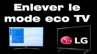 Comment enlever le mode eco sur TV LG [upl. by Brant]