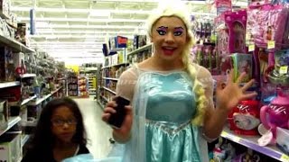 FROZEN QUEEN ELSA GOES TO WALMART [upl. by Doloritas]