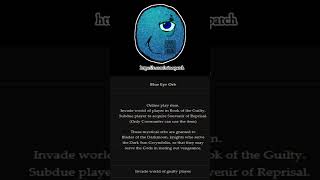 descriptshorts blue eye orb darksouls [upl. by Ynna]