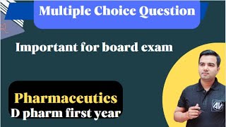 Pharmaceutics Multiple choice question [upl. by Odoric178]