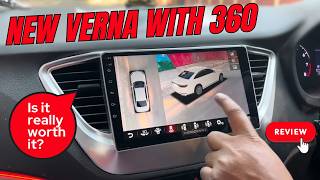 Woodman 360 Bird Eye View System for Hyundai Verna  360 Camera System for Car [upl. by Anilrac203]