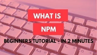 What is npm In 2 minutes  npm tutorial for beginners [upl. by Adonis]