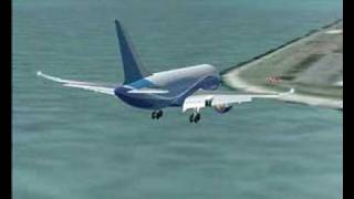 Boeing 7E7800 DreamLiner landing at Hong Kong Intl [upl. by Lettie267]