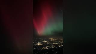 Northern Lights Over London  From the Flight Deck [upl. by Horter914]