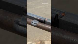 best new tricks for welding hinges on pipes weldingtipsandtricks shorts ironwelding [upl. by Eidob]