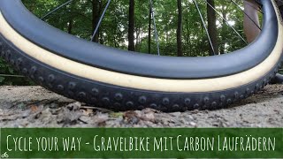 Gravelbike mit Carbon Laufrädern  Der Test [upl. by Husch523]