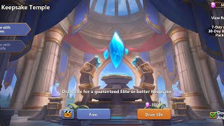 Castle Clash  50K Gems on Keepsake and 200 Hero Coins Huge rewards on Saturday [upl. by Attekahs]