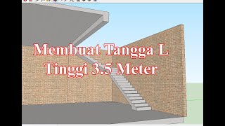 CARA BIKIN TANGGA COR LETER L TINGGI 35 METER [upl. by Rehctaht]