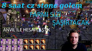 8 SAAT CZ STONE GOLEM FARMI NE KADAR KAZANDIRIR KNİGHT ONLİNE ZERO BP SERİSİ 4 GB KAZANÇ BÖLÜM 3 [upl. by Yrok]