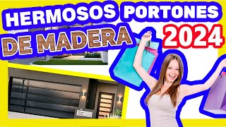 🚧💯 Diseños de PORTONES DE MADERA 2024 Parte 02 ⛔ cool gates 2024  amazing gates And Doors 2024 [upl. by Asilet]