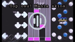 top 16 osu mania skins i recommend circles arrows and bars [upl. by Musihc]