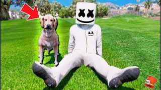 MARSHMELLO GETS HIS FIRST PET DOG GTA 5 Mods FNAF RedHatter [upl. by Ynoble881]