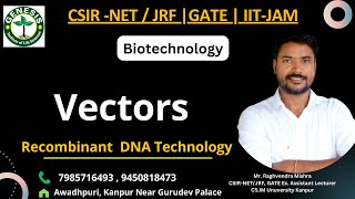 Cloning Vectors for E coli  Recombinant DNA Technology  Methods in Biology  Unit13 [upl. by Ydneh581]