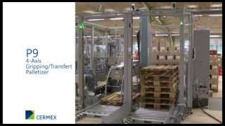 Compact 4 axes palletizer  P9 [upl. by Massey428]