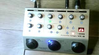 Boss VE8 Acoustic Singer Using Harmonising effect and memory [upl. by Priest]