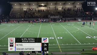 ESN Postgame Show Bethel vs GrahamKapowsin Football [upl. by Brindle]