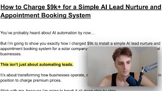 clients will pay you 9000 for this AI appointment system heres why [upl. by Eisnyl]