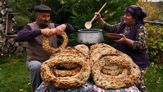 Stones Baked Bread Recipe  Unique Outdoor Baking [upl. by Josephine673]