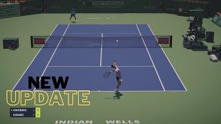 TIEBREAK  NEW UPDATE Movement Modes Kokkinakis VS Eubanks  INDIAN WELLS  Gameplay [upl. by Eigram]