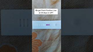 🧐Faint line in Pregnancy Test kit at 30 days🙁shortsfeed chemicalpregnancy weakpregnancy [upl. by Lairea561]