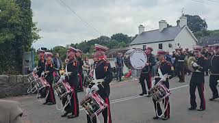 Pride of Ballinran  Royal Scarva return Parade 13th July 2024 [upl. by Ahsai]