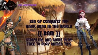 SEA OF CONQUEST®️ TOP🩶 3ed GANG in the world  Tips for Free to play players amp MORE ‼️ [upl. by Annauj]