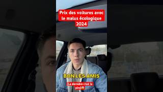 L’heure est grave parlons du prix des voitures avec le malus écologique 2024… malus voiture [upl. by Livvi]