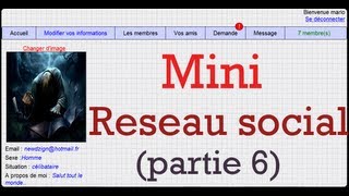 Tutoriel php  Creation dun mini reseau social  Formulaire dinscription  part6  By NewDzign [upl. by Acissev]