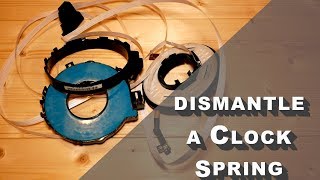 CLOCK SPRING DIAGNOSE FAULT DISMANTLE INSPECT [upl. by Ardnal]