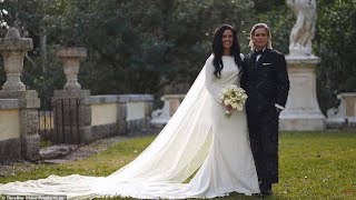 US womens soccer stars Ali Krieger and Ashlyn Harris get married in Miami [upl. by Ire130]