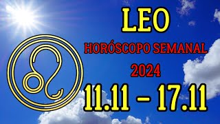 💫𝐔𝐧 𝐍𝐮𝐞𝐯𝐨 𝐌𝐮𝐧𝐝𝐨 𝐒𝐞 𝐀𝐛𝐫𝐞 𝐀𝐧𝐭𝐞 𝐓𝐢💫 LEO ♌ Horóscopo Semanal Del 11 Al 17 De Noviembre 2024 Leo [upl. by Orutra]