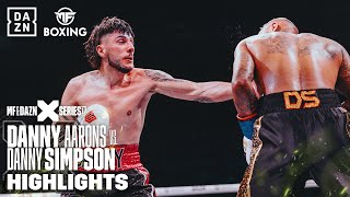 DANNY SIMPSON VS DANNY AARONS  FULL FIGHT [upl. by Yerffoej]