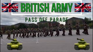 British Army Pass Off Parade  Pirbright 06102023 [upl. by Ennywg]