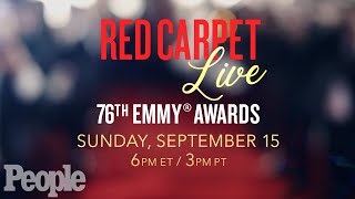 LIVE at The 76th Emmy Awards Red Carpet  PEOPLE [upl. by Ylecic]