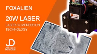 FoxAlien 20w diode laser  Setup testing and review [upl. by Ramyar819]