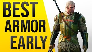 Witcher 3  Best Armor Early Game Location  Griffin School Gear Location [upl. by Ayahsal]