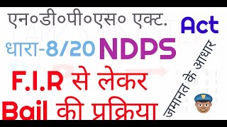 जमानत के आधार Bail Grounds under Ndps act section 820 FIR to bail procedure in hindi Process [upl. by Notrom]