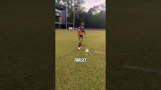 Adam Reynolds Coaching A Young Goal Kicker rugbybricks Broncos NRL [upl. by Teews]