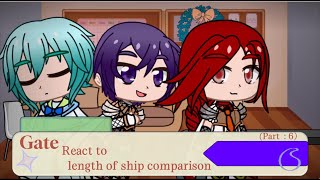 Gate react to length of ship comparison Part  6 [upl. by Aslam]