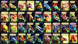 ALL MAX LEVEL 40 HERBIVORES JURASSIC WORLD [upl. by Alverta]