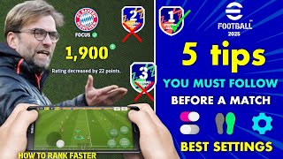 How to Rank Up Fast in eFootball 2025 Mobile  Secrets to Level Up 🤡 [upl. by Enicnarf955]