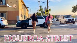 Figueroa Street 🌞  Los Angeles California 4K 🇺🇸 [upl. by Rombert]