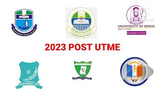 POST UTME POST UTME PAST QUESTIONS AND ANSWERS POST UTME 2023 [upl. by Rosenquist]