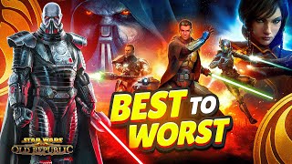 Ranking Every SWTOR Class Story from WORST to BEST 2023 Edition [upl. by Treborsemaj926]