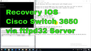 How to Recovery IOS Cisco 3650 Switch with tftpd32 server [upl. by Marie]