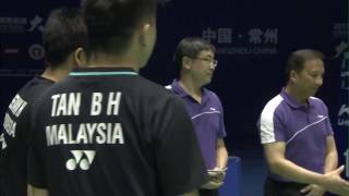 China Masters 2017  Badminton SF M5MD  ChenWang vs SetTan [upl. by Nyliahs]